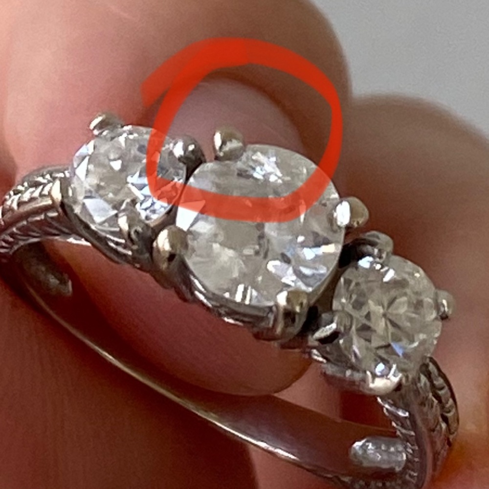 VINTAGE STYLE ENGAGEMENT DIAMOND RING - Picture 8 of 8